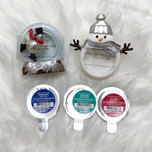 Bath & Body Works Snowman Scentportable Car Air Freshener - Picture 1 of 3